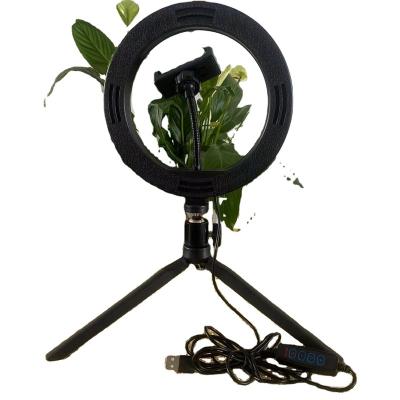 China SNN PORTABLE 8 Inch Dimmable Ring Light Camera Phone Holder with Tripod and Phone Clip Selfie Ring Fill Light Stick for sale