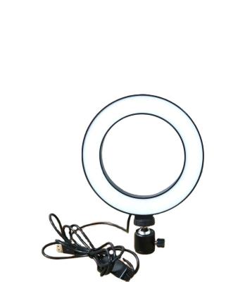 China Professional Portable 6 Inch Selfie Tripod Led Circle Ring Light Makeup Live Broadcast Beauty Photography Photo for sale