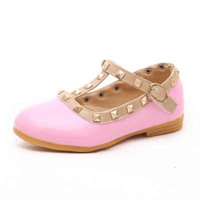 China 2021 New Buckle Strap Fashion Rivet Dance Princess Shoes Student Dress Shoes for sale