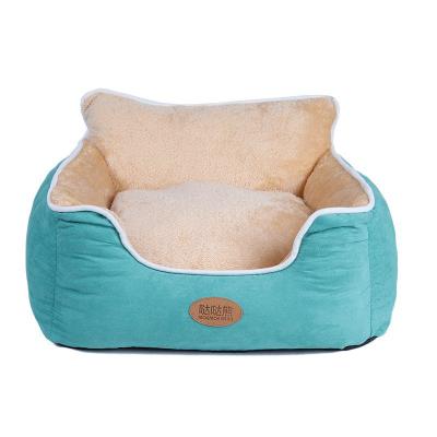 China Breathable Comfortable Plush Pet Bed Large Medium Sofa Pet Sleep Bed Dog Dogs Cushion Cozy Cat Beds Pad Winter Removable Soft Warm Pet for sale