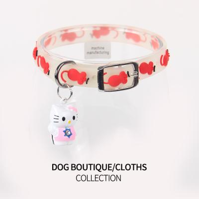 China Lights Pet Glow Collars With Bells Glow Luminous Neck Ring Accessories Drop Shipping Night Light Cats Dogs Collar for sale