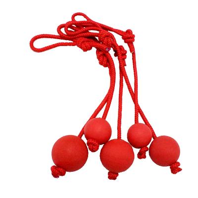 China Eco-Friendly Elastic Rubber Pet Toy Ball Rubber Bite Resistant and Safe Non-Toxic Cat Dog Toys for Chew Rope Exercising Interactive Dogs for sale