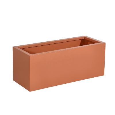 China Hot Sale Lightweight Rectangular Planter Box Modern Garden Pots For Plants for sale