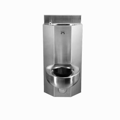 China Concealed Tank Bathroom WC Toilet Set Stainless Steel Prison Heavy Duty Toilet Bowl for sale