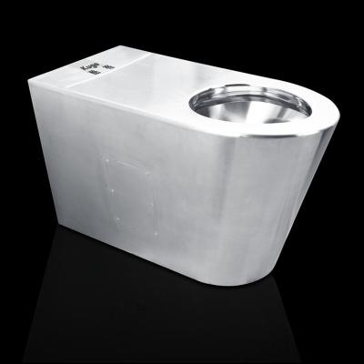 China Double-Flow Stainless Steel Toilet Disabled Bathroom Handicapped Toilet Bowl For Sale for sale