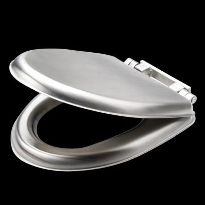 China American Slow-end Toilet Seats Standard 304 Stainless Steel Toilet Seat Lid Cover Bathroom for sale