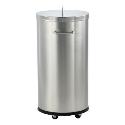 China Outdoor Steel Trash Can Stocked Eco - Friendly Big Trash Can In Stock for sale