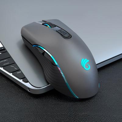 China Big Rock Game Mouse 2.4G RGB 6D Free Charging Wireless Gaming Mouse Wireless Mouse for sale