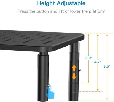 China 3 Size Amazon Factory Best Selling Adjustable Computer Monitor Stand Wholesale Riser With Drawer for sale