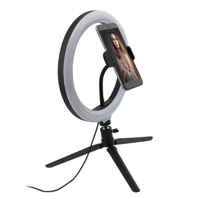 China Popular Social Selfie Ring Light With Tripod Stand Seat Holder 10 Inch Etc. Amazon Selfie Ring Light With Cell Phone for sale