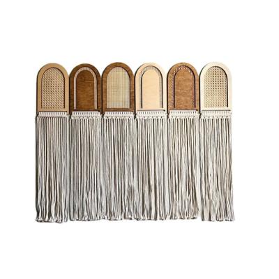 China Original Minimalist Cane Holly Wood Arch Wall Hanging for sale