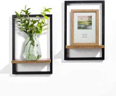 China Storage Hanging Shelves Decorate Wall Mounted Wooden Floating Display Shelves for sale