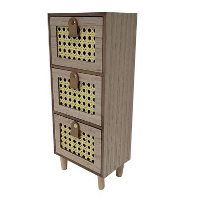 China Modern Boho Rattan Console Table Buffet Sideboard High Nature Storage Cabinet for sale