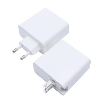 China Fast Charging Ship NEW Quick Wall Charger 65W QC3.0 3 Port Charger 1USB A+2Type C Charger For iPhone Samsung Huawei for sale