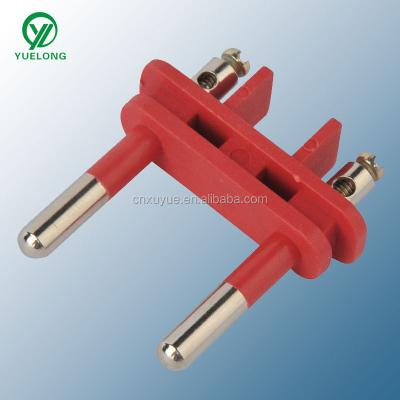 China Two Pin Italy Industrial Plug Insert Red Color We Can Provide You Samples Freely for sale