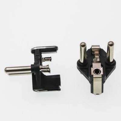 China Industrial Plug Insert VDE 2 Pins Plug Germany French Plug Insert 4.8MM VDE 10/16A Approved Pin Bridge for sale