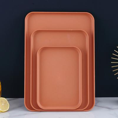 China Wholesale Custom Rectangular Wheat Straw Tray Custom Serving Tray Sushi Storage Trays From Home.Restaurant.Bar.Hotel.Wedding for sale