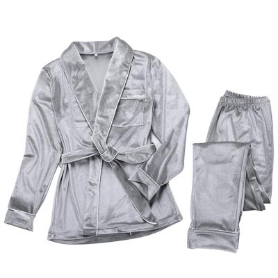 China Breathable High Quality Product Selling Plus Size Pajama Home Winter Wear Satin Home Wear for sale