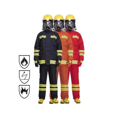 China Factory Supply Nfpa EN 469 Flame Retardant 1971 Twill Shell 4 Layers Firefighter Firefighter Fire Fighting Suits for sale