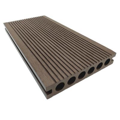 China Modern 3D Embossed WPC Compound Decking Tiles Wall Cladding Fencing for Swimming Pool or Outdoor Canopy Pergola Building Railing for sale