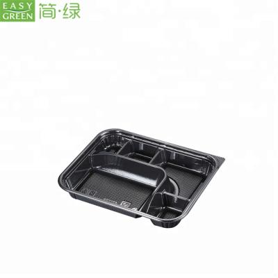 China Grocery Take Away Food Containers - Plastic Disposable Compartment Bento Lunch Box for sale