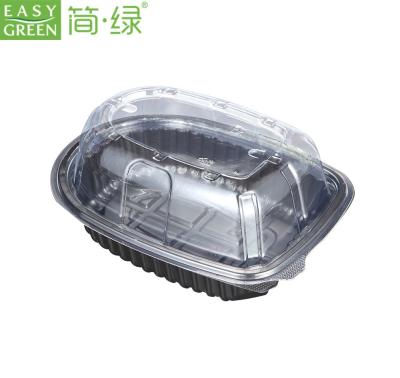 China Recyclable Plastic Roast Chicken Box For Hot Chicken Packaging Microwavable Container Lunch Boxes pp Food Microwavable Plastic Container for sale