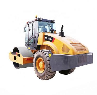 China Hotels Road Construction Machinery 16ton XS163 XS163J Hydraulic Control Mechanical Road Roller With CRUKING Air Conditioner for sale