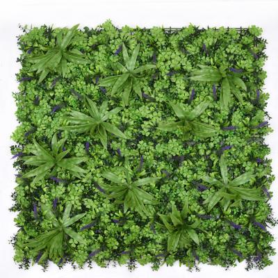 China Eco-friendly UV Plastic Decorative Wall Backdrop Protection Artificial Grass Plant For Wall Green Balcony Home Garden for sale