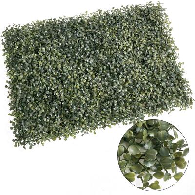 China Anti Milan Foliage Grass Boxwood Eco-friendly Indoor Outdoor UV Plastic Hedge Panels Mat Artificial Garden Plants Wall for Balcony Home Decor for sale