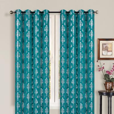 China Fashion Best Price Aluminum Printing Blackout Metallic Window Curtain for sale