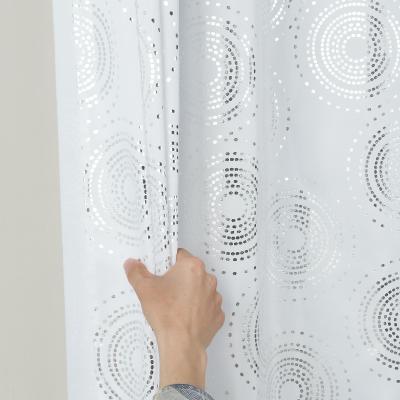 China Sustainable Polyester Fabric Printed Metallic Shower Curtain for sale