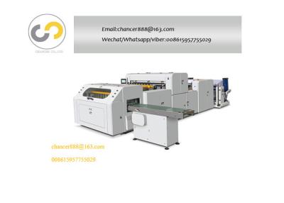 China Automatic A3/A4 copy paper roll cutting machine, Roll to sheet cross cutting machine for sale