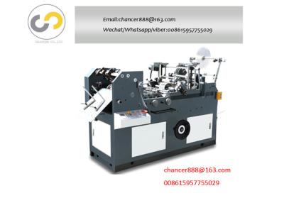 China Automatic double side tape envelope pasting machine, envelope adhesive tape sticker for sale