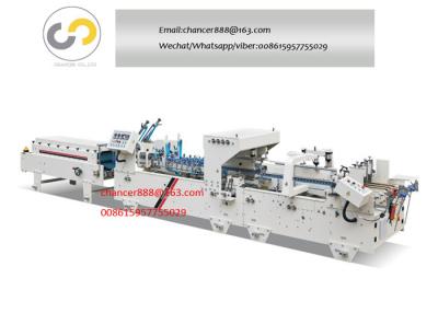 China Automatic pre-fold corrugated and cardboard box folder gluer machine for sale