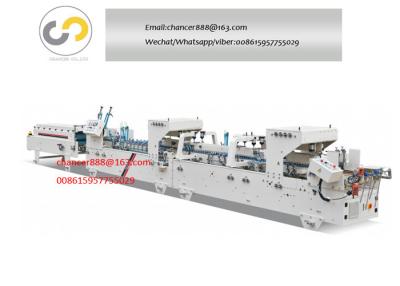 China Automatic high speed dual pre-fold box folder gluer machine for sale