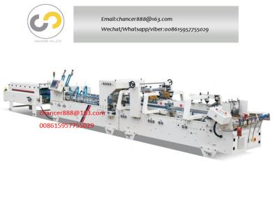 China Automatic pre-fold and lock bottom box folder gluer,straight seaming box forming machine for sale