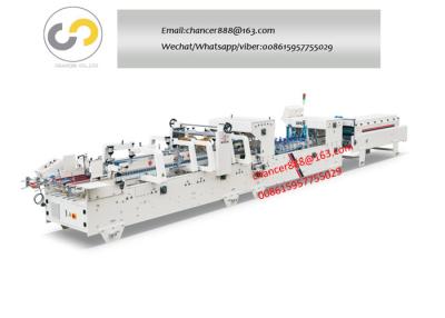 China Automatic high speed bottom edging box folder gluer, KFC box folder gluer for sale