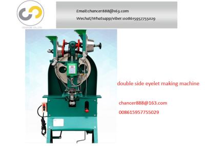 China Automatic double side eyelet punching machine for shoe for sale