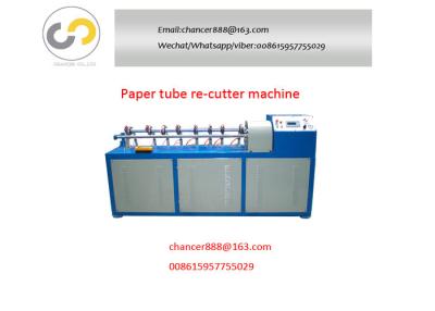 China Automatic High Speed Paper Core Cutter Cardboard Tube Cutting Machine for sale