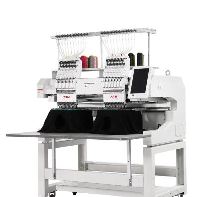 China Garment Shops High Precision Computerized Embroidery Machine 2 Head Embroidery Machine for sale