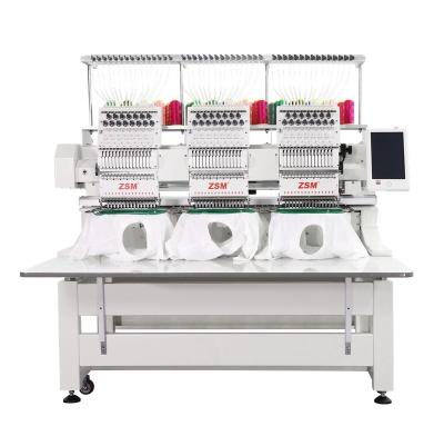 China Garment Shops 3 Heads High Speed ​​Commercial Embroidery Machine Household Automated Embroidery Machine for sale