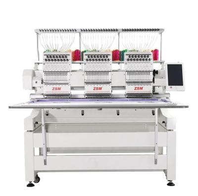 China Garment Shops Commercial Embroidery Machine 3 Head Embroidery Machine Multi Head Machine For Hat T-shirt for sale