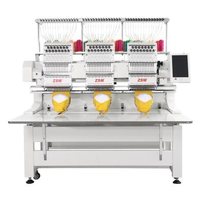 China Garment Shops 3 Head Embroidery Machine High Speed ​​Automated Commercial Hat T-shirt Embroidery Machine for sale