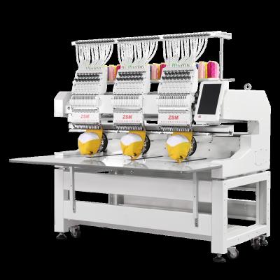 China Garment Shops QM1203 Computer Embroidery Machine Three Point Flat Cap T-shirt Embroidery Machine For Sale for sale