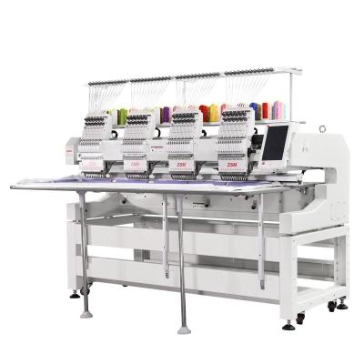 China Garment Shops Automatic Computer Embroidery Machine 4 Head Commercial Embroidery Machine For Flat Cap T-shirt for sale