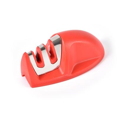 China Hot Selling 2 Stage Sustainable Portable Non-slip Base Professional Manual Knife Sharpener for sale