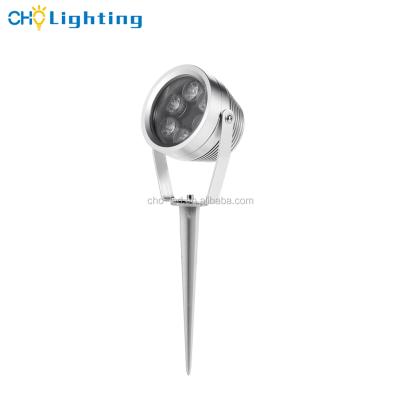 China Garden/lawn/yard/landscape lighting wholesale 6w ip67 spike spot lamp aluminum body outdoor led garden light for sale