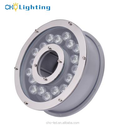 China IP68 Fountain LED Fountain Landscape Pool Lighting 18W Led Underwater Lights for sale