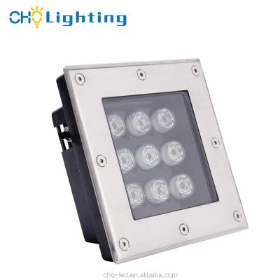 China LANDSCAPE Outdoor Waterproof IP67 Square 9w Led Underground Light for sale