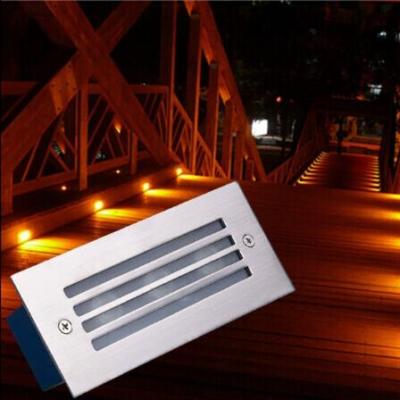 China High quality 3W outdoor ip65 waterproof garden/park/square led recessed stair light led step light for sale